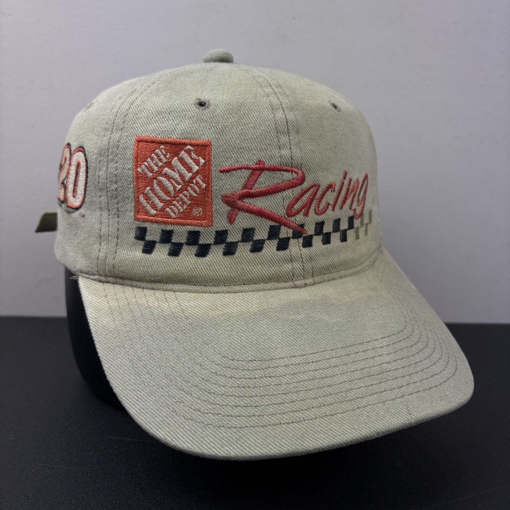 Vintage Home Depot Racing Hat Tony Stewart 20 Faded Distressed Strapback Cap